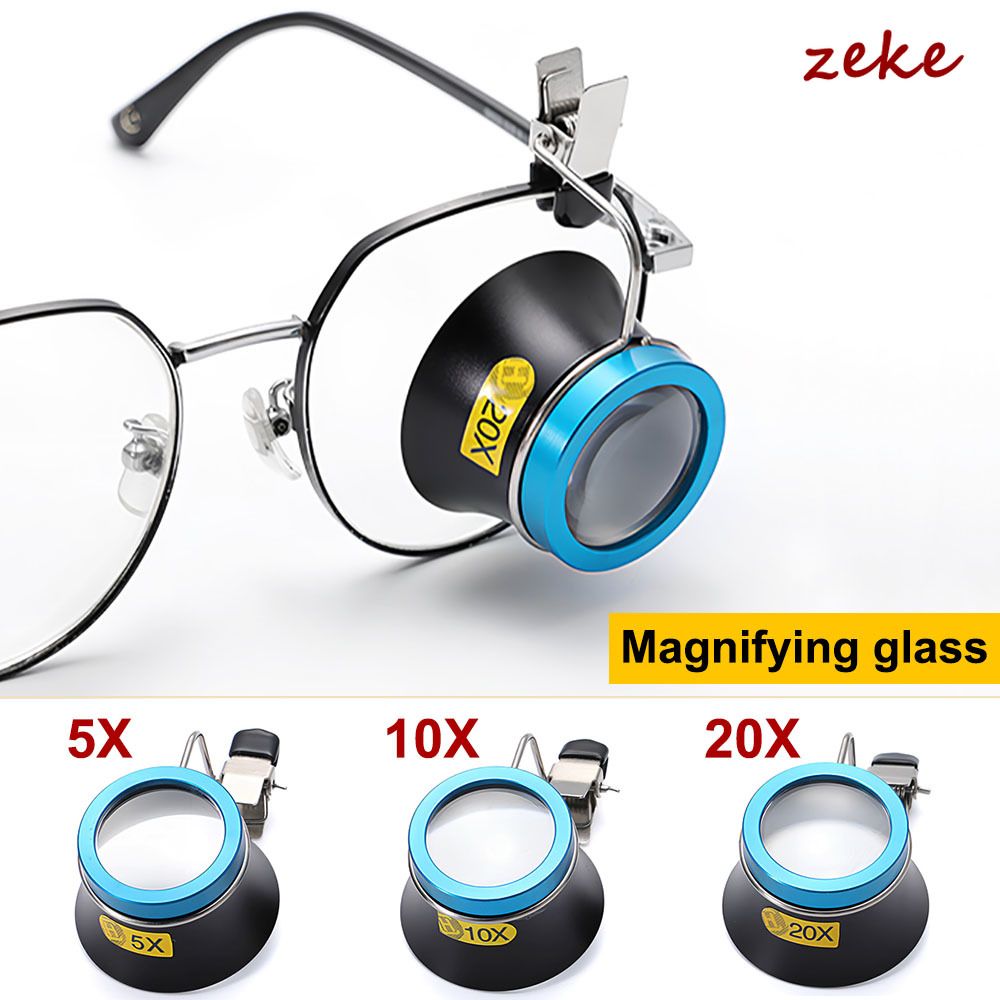 Eye Piece Magnifier - 20X 10X 5X النظارات المكبر كليب
