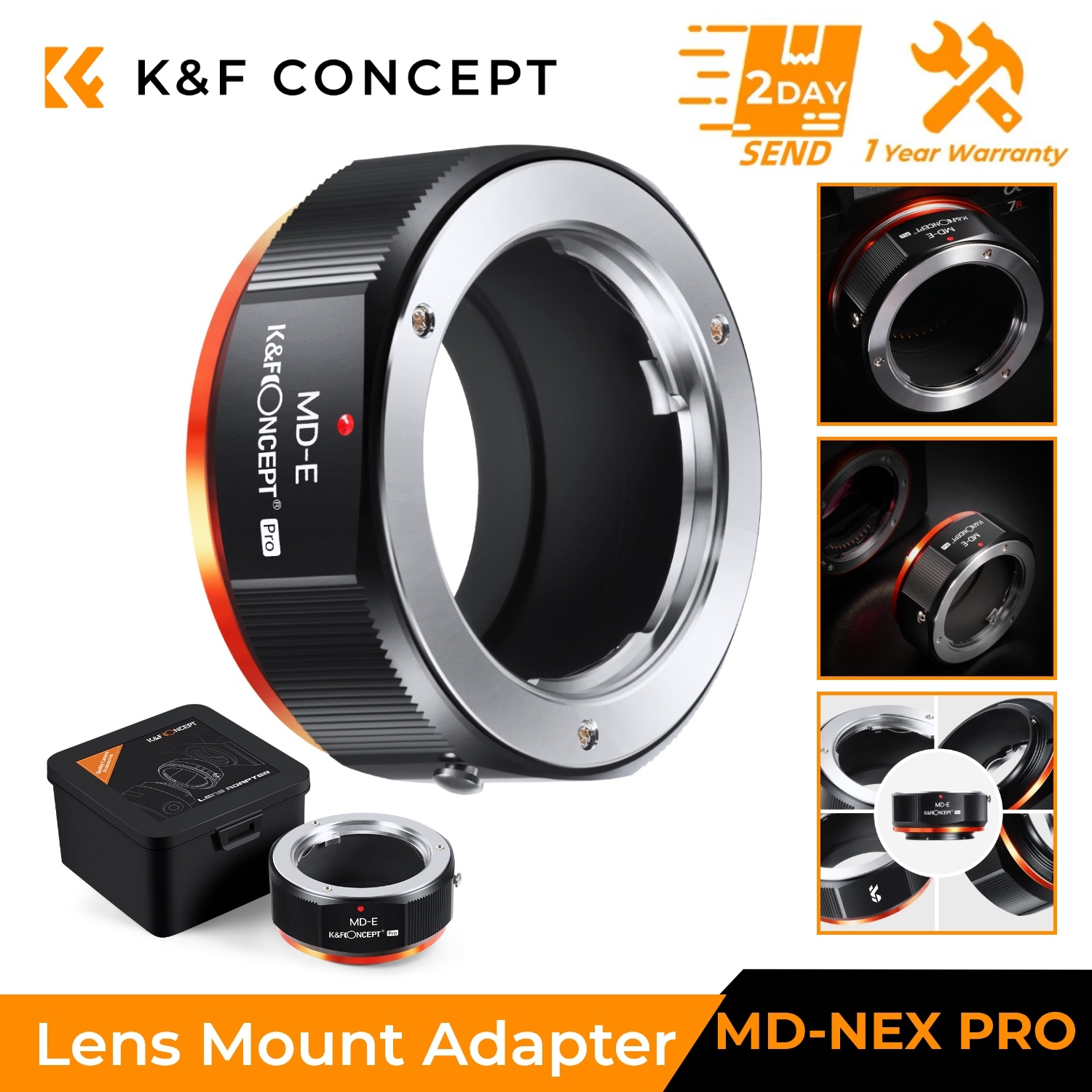 Macro Extension Tube - محول تركيب عدسات K&F CONCEPT MD