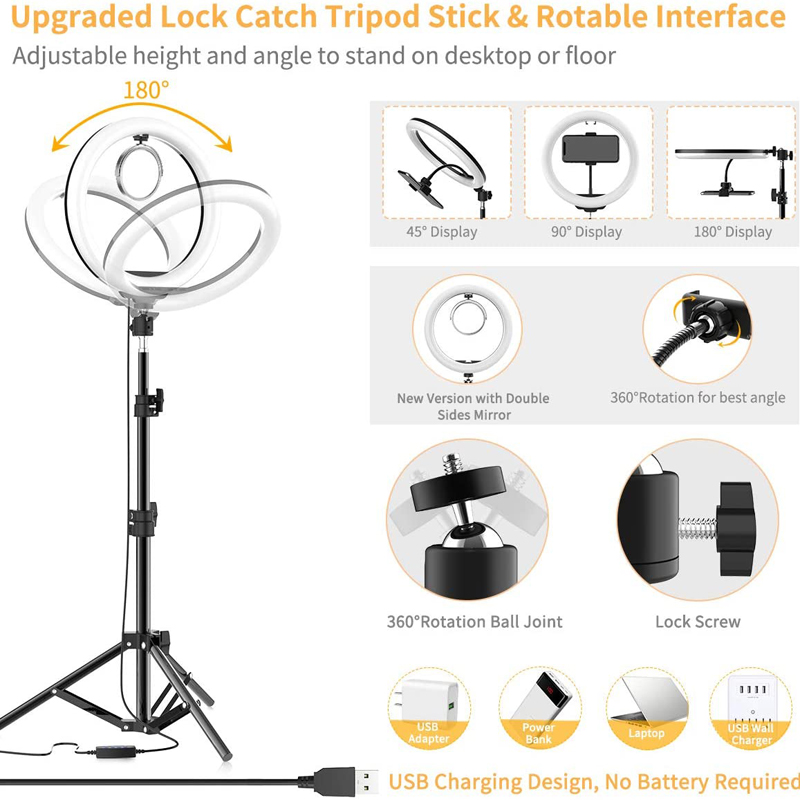 إضاءة حلقية للسيلفي بحجم 16/26 - مراجعة Photography Kit Pro وسعره
