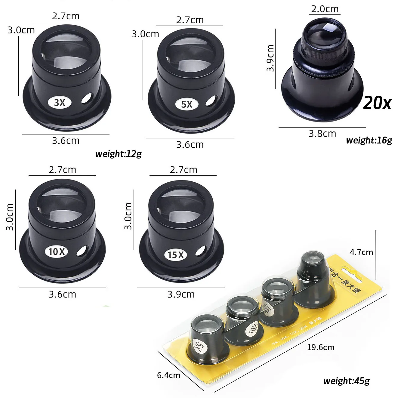 ساعة حركة إصلاح المكبر 3X 5X 1 - مراجعة Eye Piece Magnifier وسعره