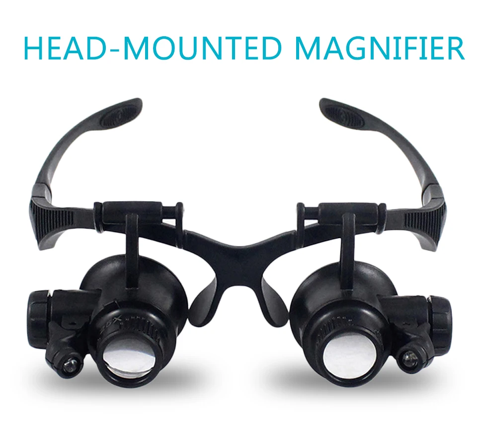 جديد عقال مصباح ليد نظارات الم - مراجعة Eye Piece Magnifier وسعره