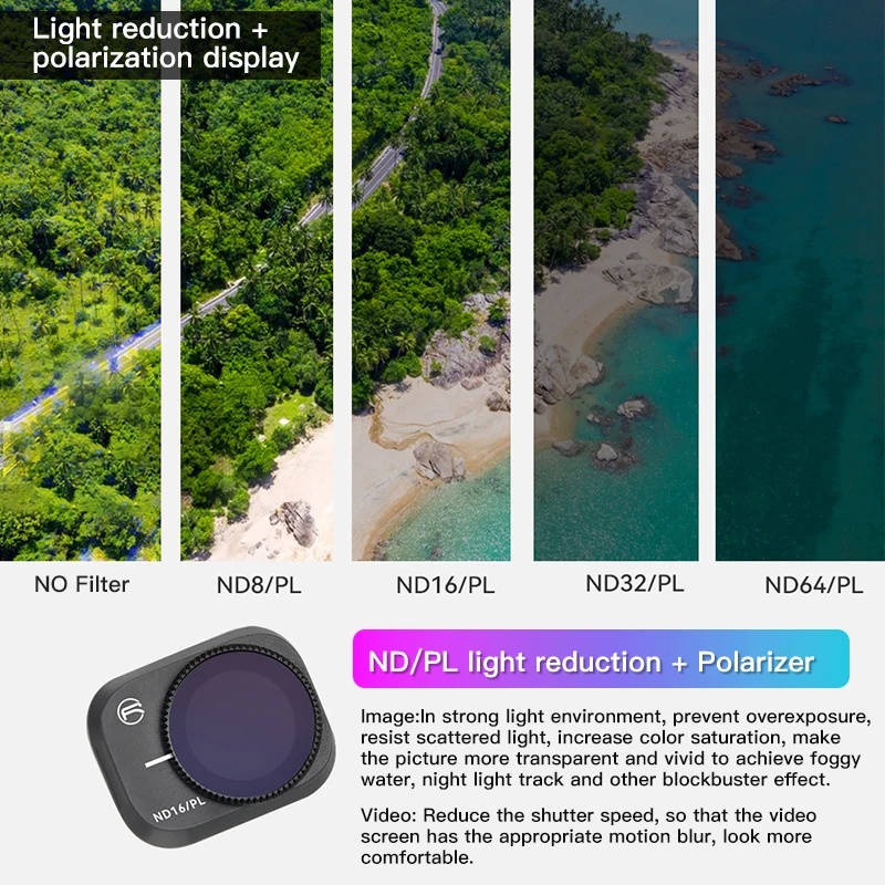 مجموعة فلاتر عدسة كاميرا الطائ - مراجعة Nd Filter Set وسعره