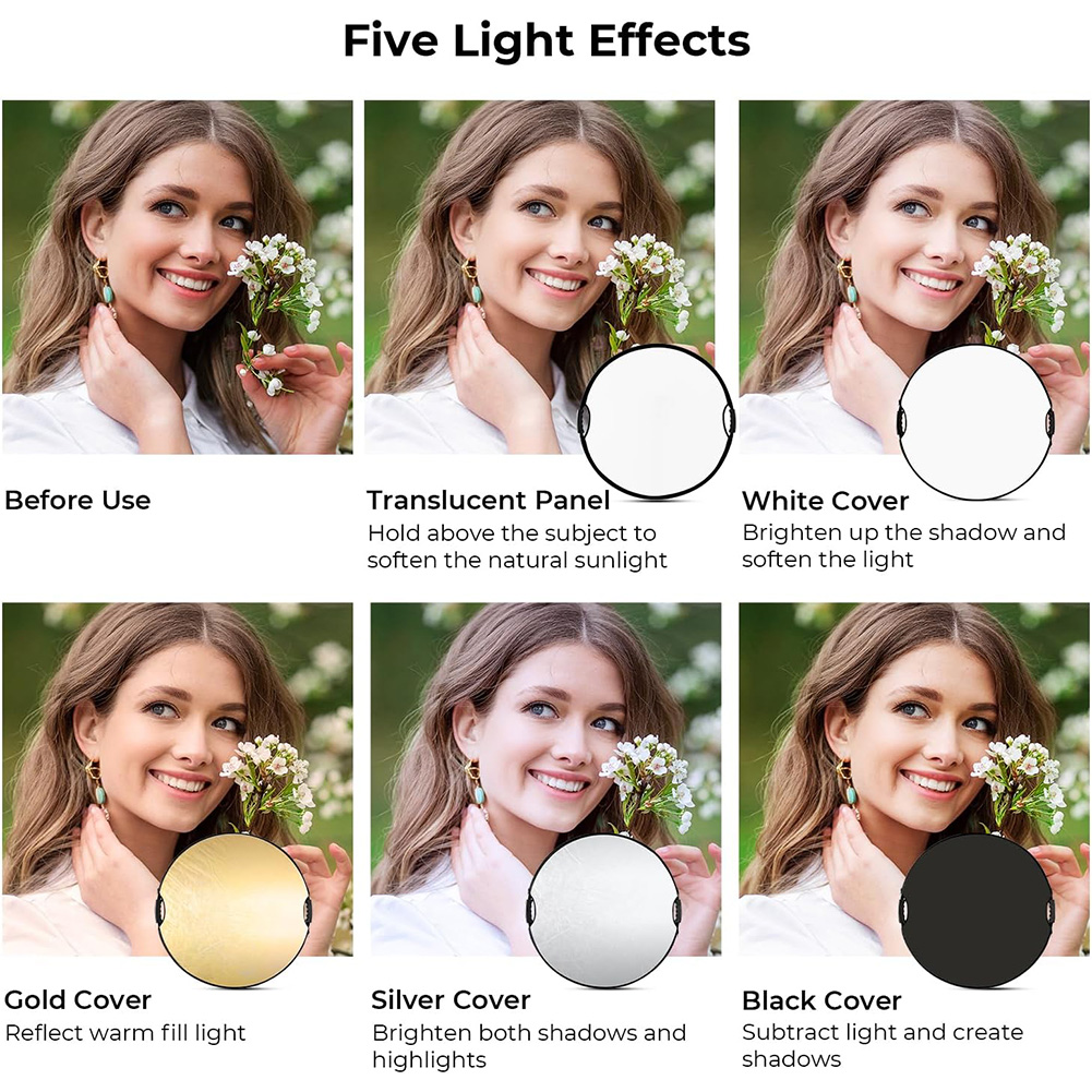 عاكس ضوء قابل للطي من MYOBO مع - مراجعة Photography Kit Pro وسعره