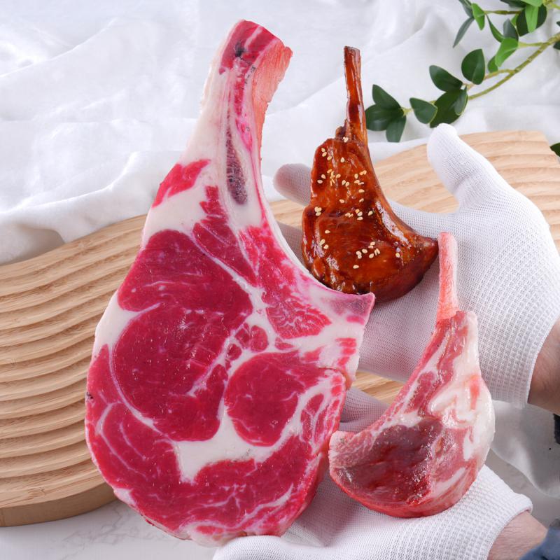 لحم ستيك صناعي كبير واقعي بعظم - مراجعة Photography Food وسعره