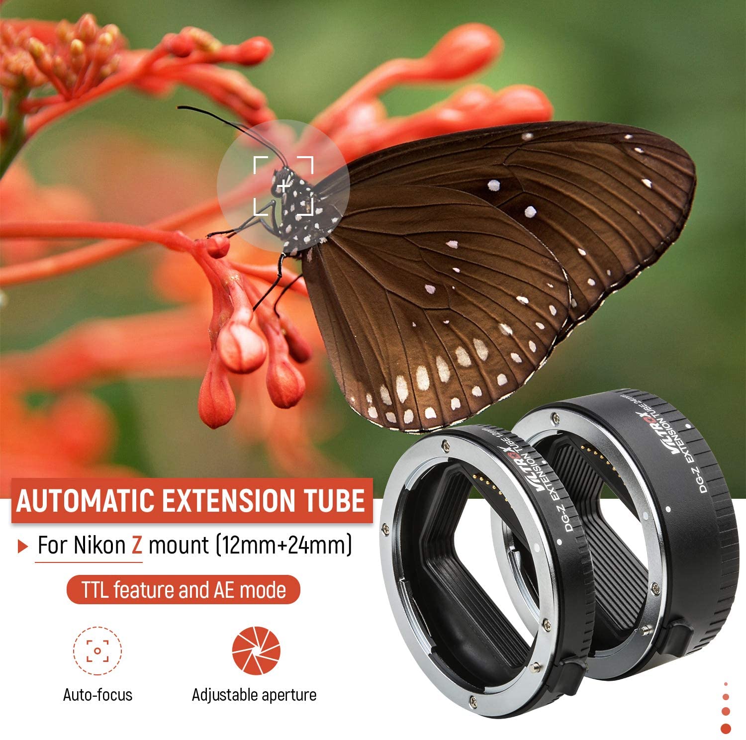 Viltrox DG-Z التركيز التلقائي  - مراجعة Macro Extension Tube وسعره