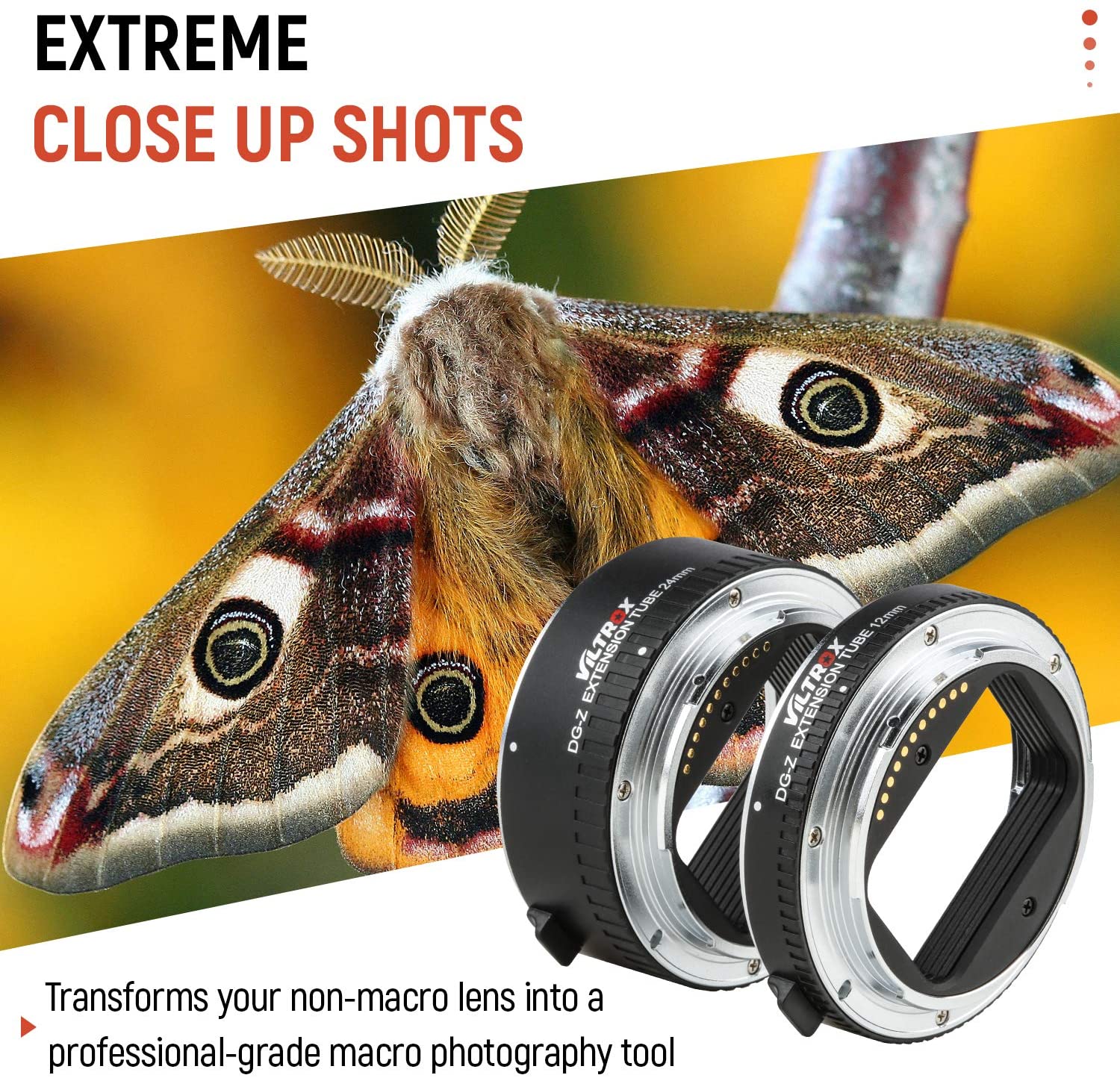 Viltrox DG-Z التركيز التلقائي  - مراجعة Macro Extension Tube وسعره